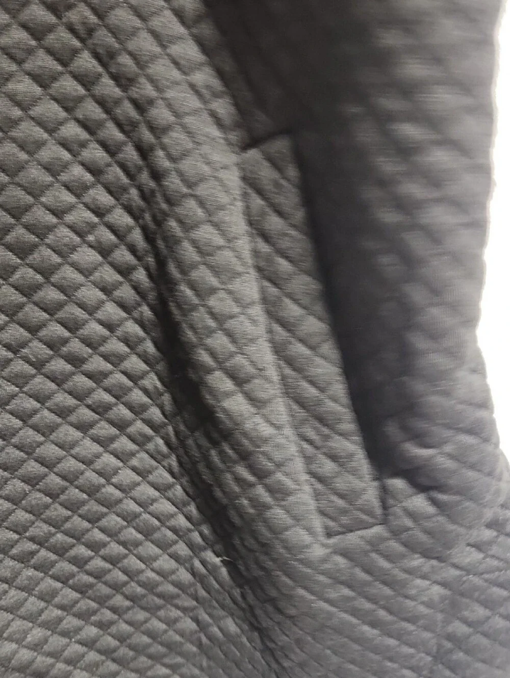 1XL Chic Soul Quilted Black Pullover